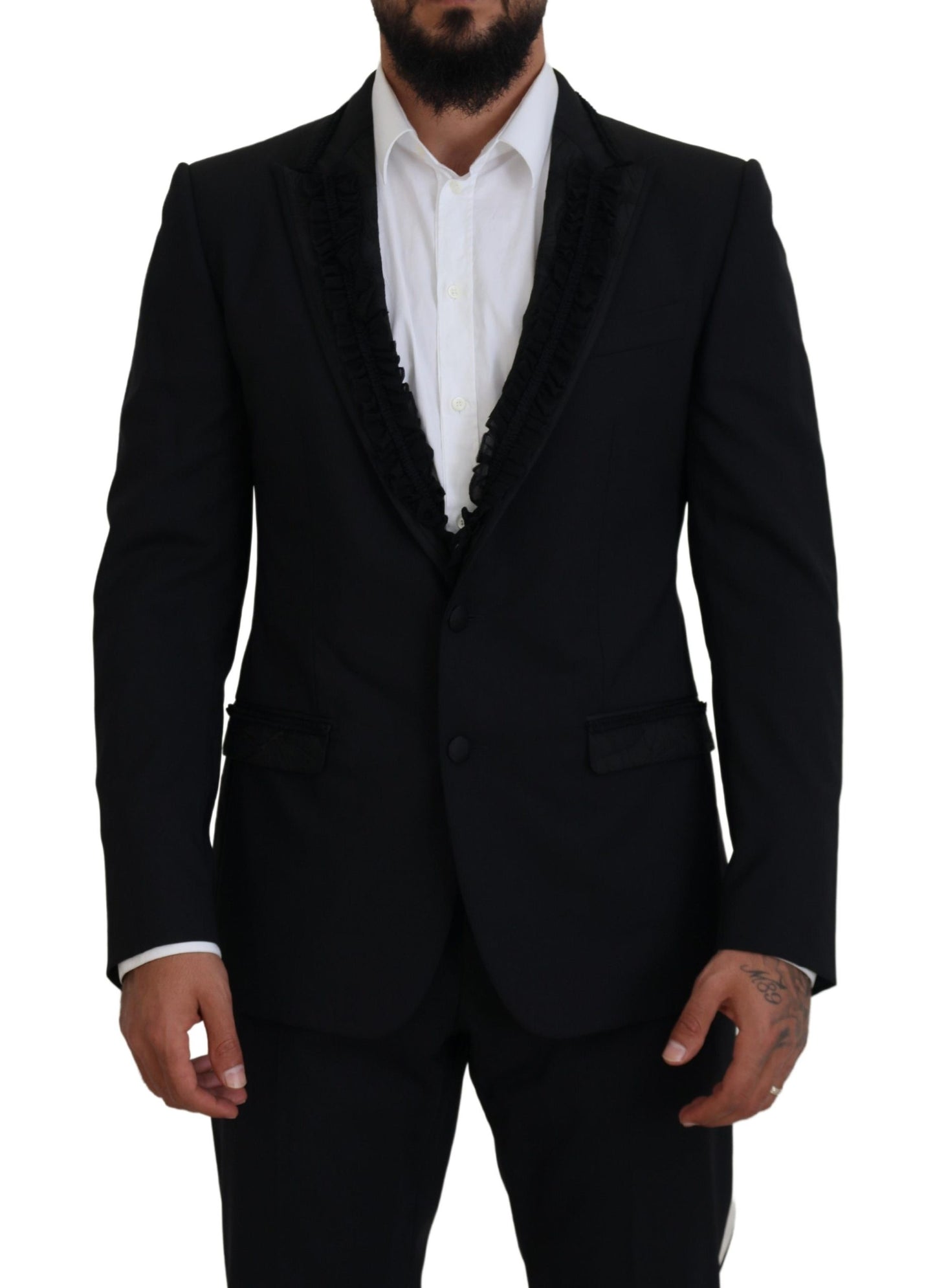 Dolce &amp; Gabbana – Schwarzer MARTINI Slim Fit-Jackenblazer