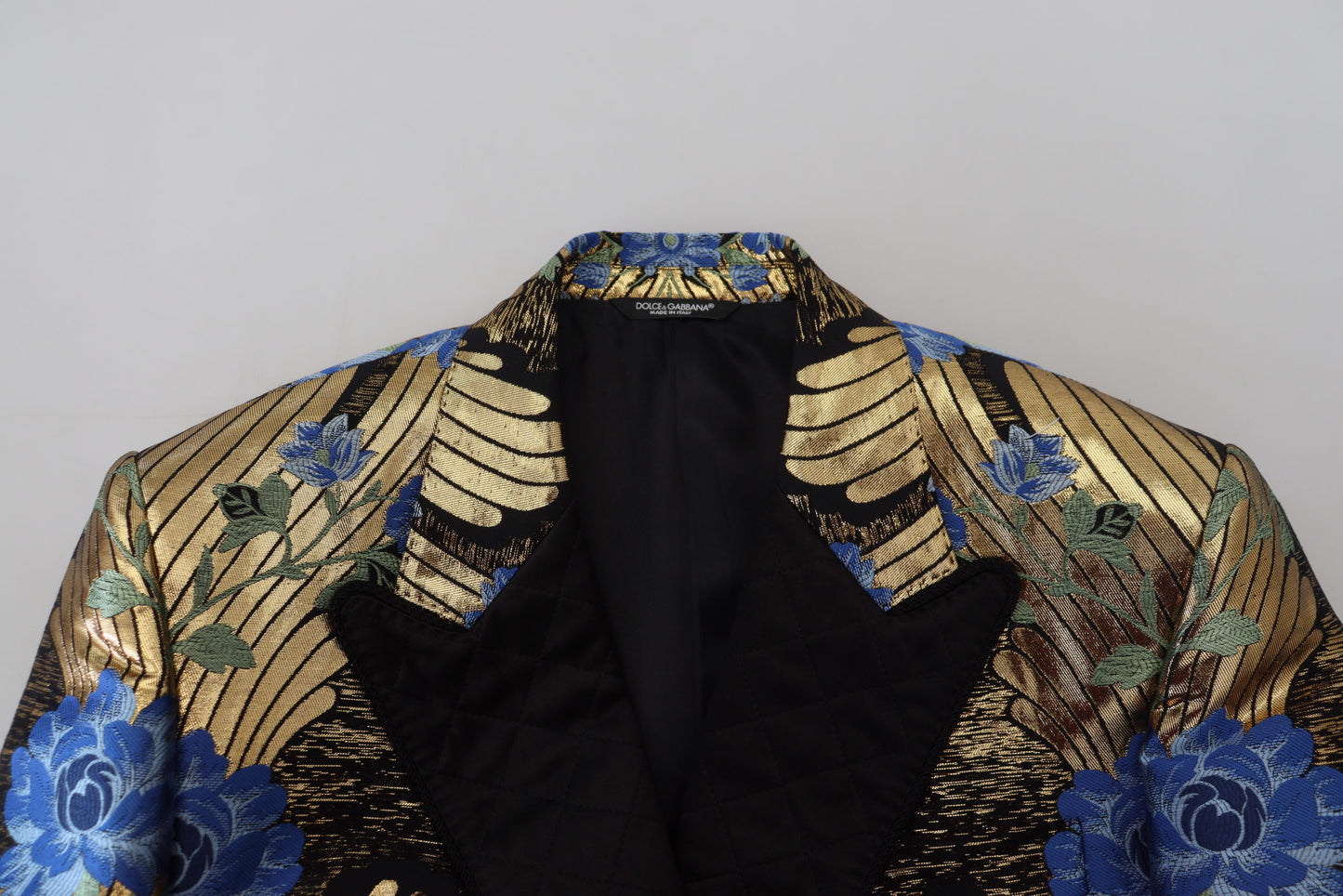 Dolce &amp; Gabbana – Zweireihiger Blazer aus goldenem Lurex