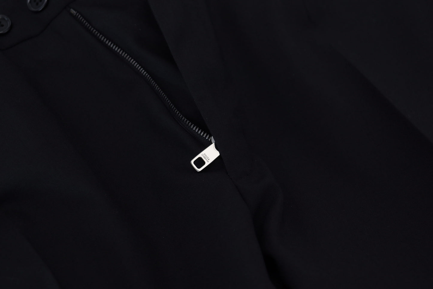 Dolce &amp; Gabbana – Schwarze Chinohose aus Polyester