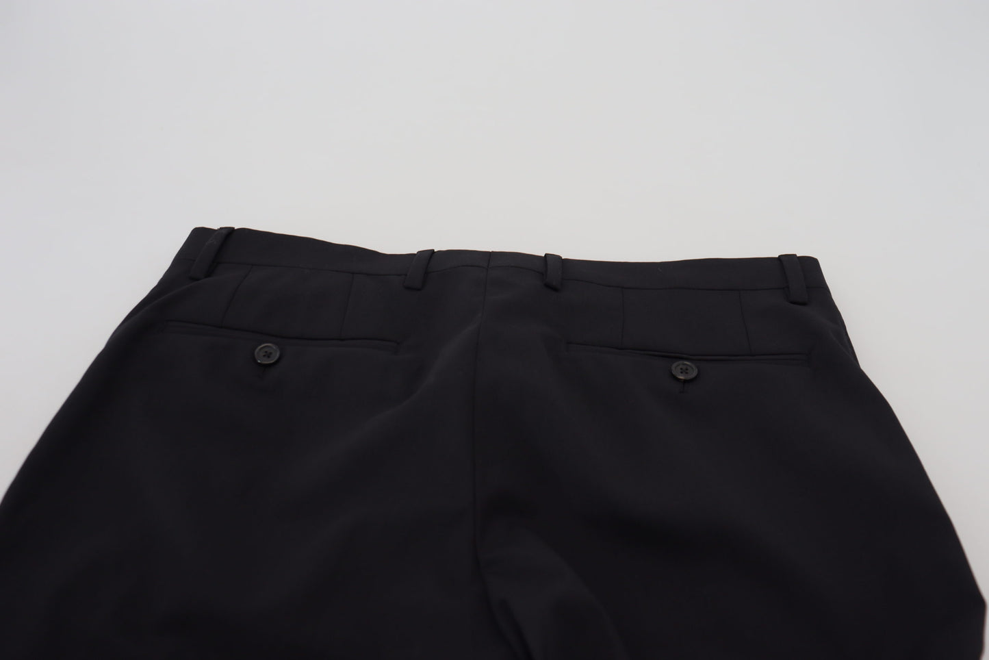 Dolce &amp; Gabbana – Schwarze Chinohose aus Wolle