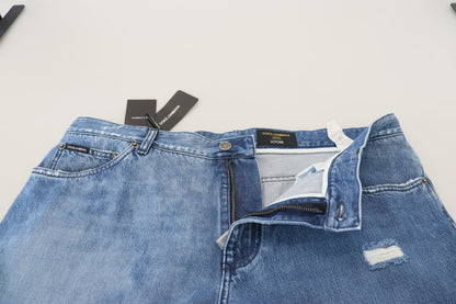 Dolce &amp; Gabbana – Lässige Jeans aus gewaschener Baumwolle in Blau