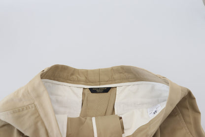 Dolce &amp; Gabbana – Beige Cargo-Bermudashorts aus Baumwolle