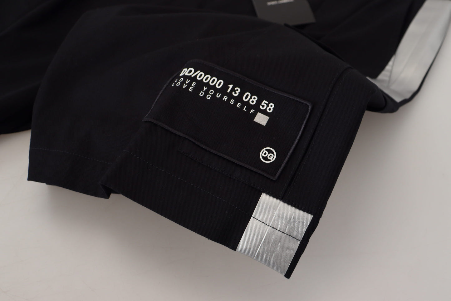 Dolce &amp; Gabbana – Schwarze Bermuda-Cargo-Freizeitshorts