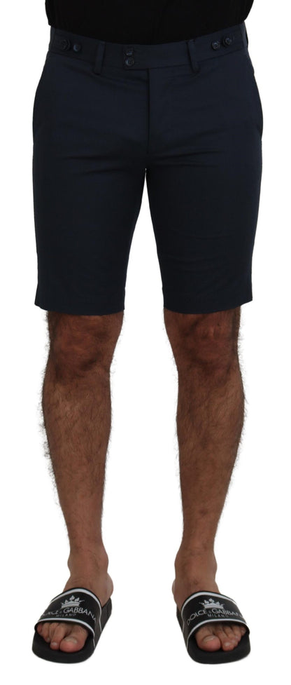Dolce &amp; Gabbana Blaue Bermudashorts mit niedriger Taille für Herren