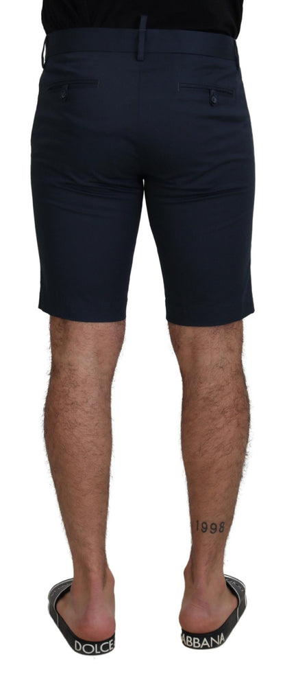 Dolce &amp; Gabbana Blaue Bermudashorts mit niedriger Taille für Herren