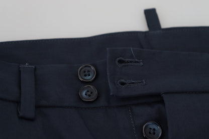 Dolce &amp; Gabbana Blaue Bermudashorts mit niedriger Taille für Herren