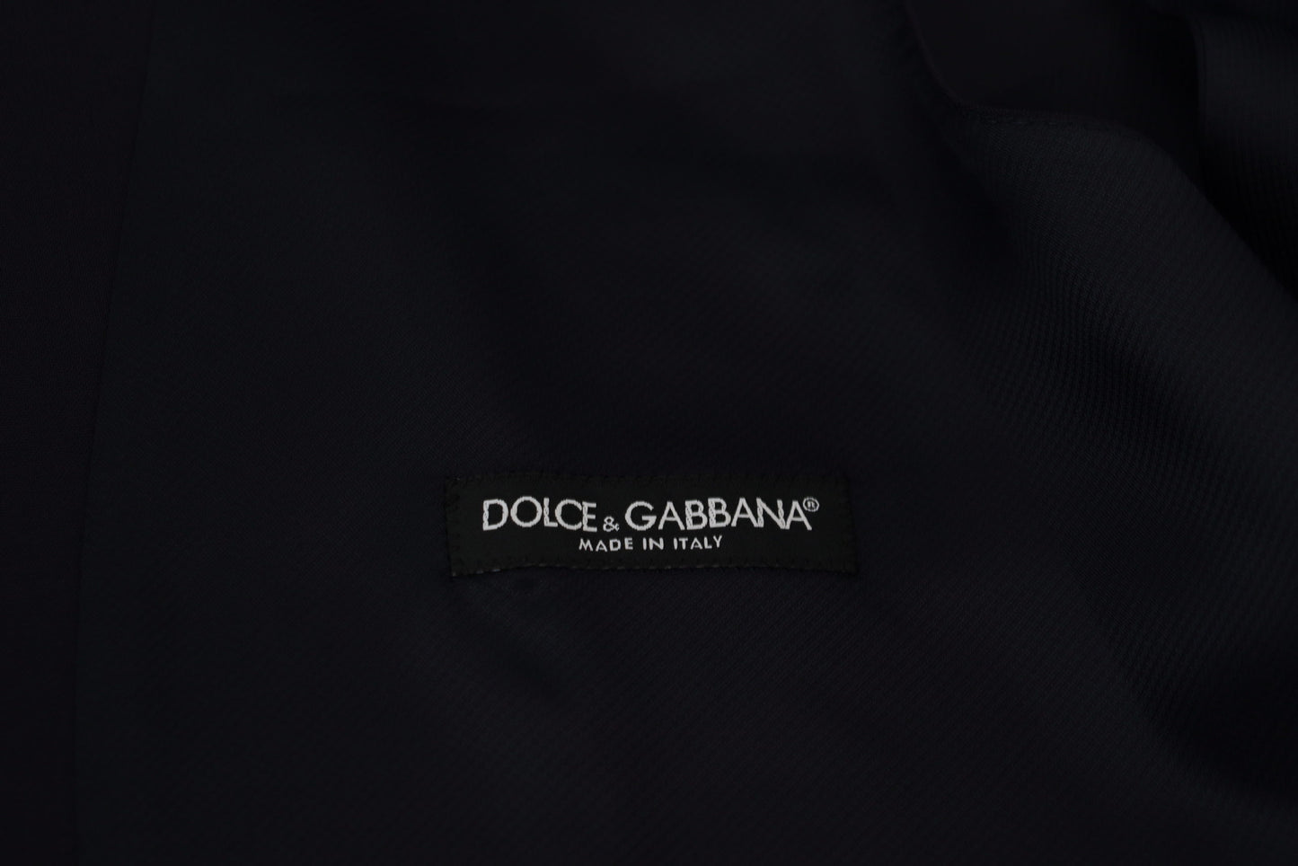 Dolce &amp; Gabbana – Dunkelblaue Weste aus Wollstretch