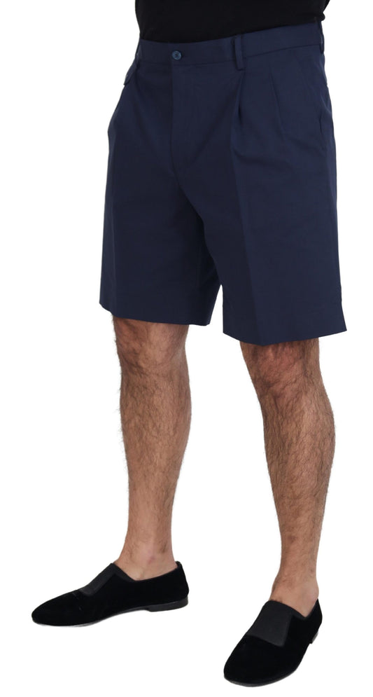 Dolce &amp; Gabbana Blaue Chinos Baumwollstretch-Freizeitshorts