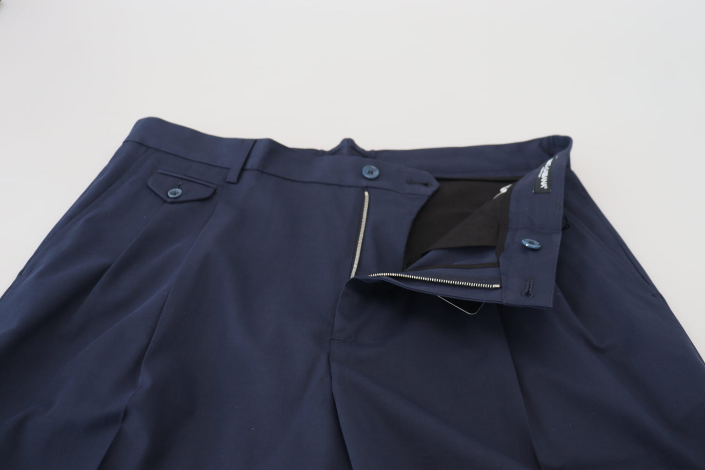 Dolce &amp; Gabbana Blaue Chinos Baumwollstretch-Freizeitshorts