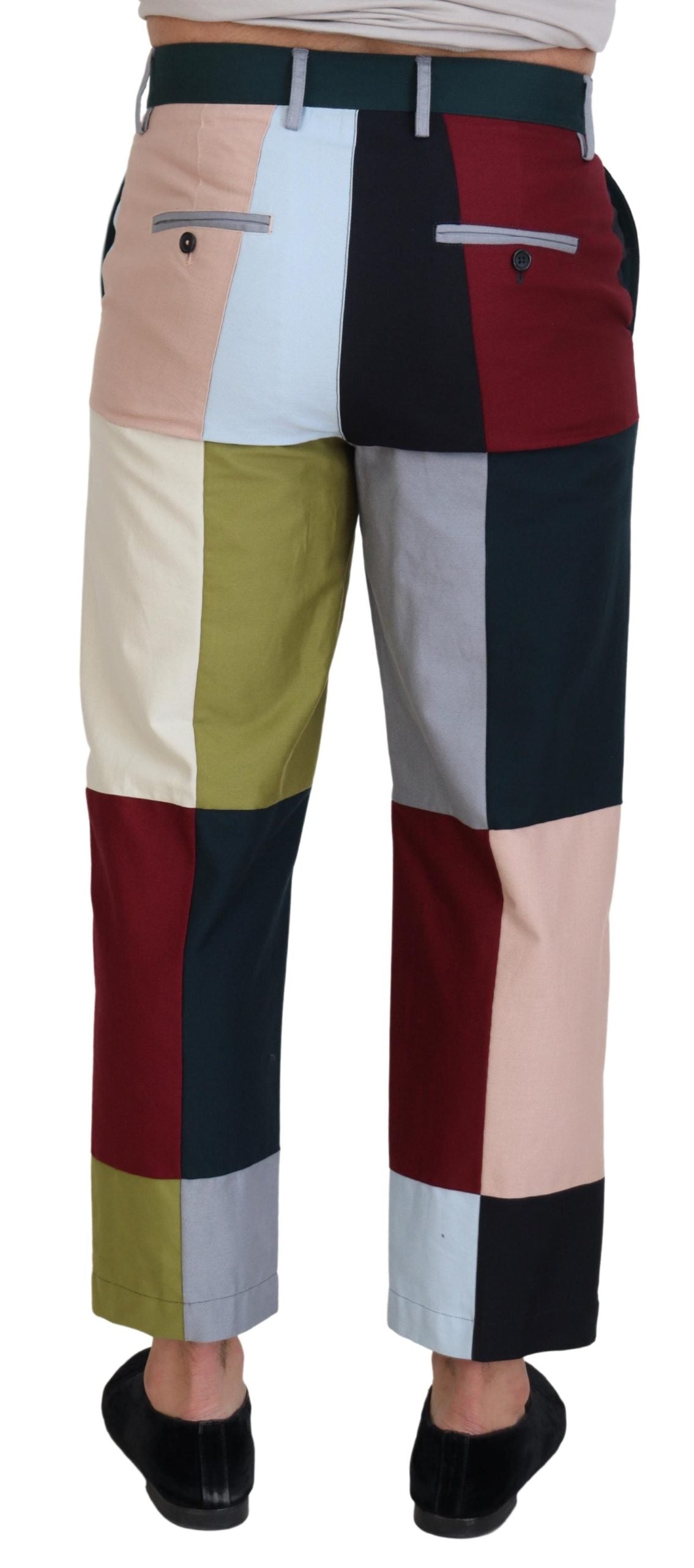 Dolce &amp; Gabbana Mehrfarbige Patchworkhose aus Baumwolle