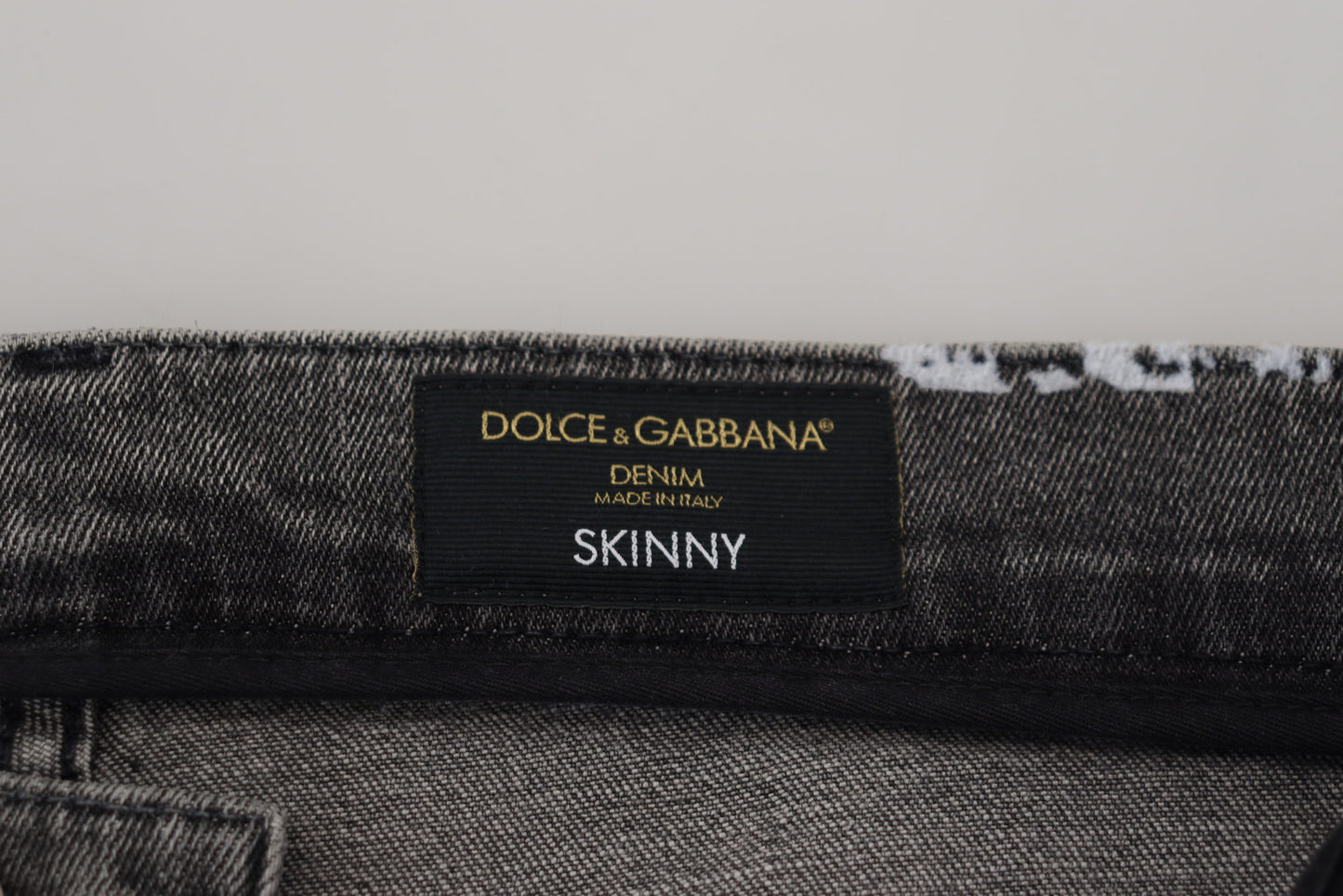 Dolce &amp; Gabbana – Mehrfarbige Skinny-Jeans aus Baumwolle mit Batikmuster