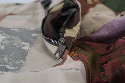 بنطلون جينز رجالي من دولتشي آند غابانا متعدد الألوان من الحرير المرقّع