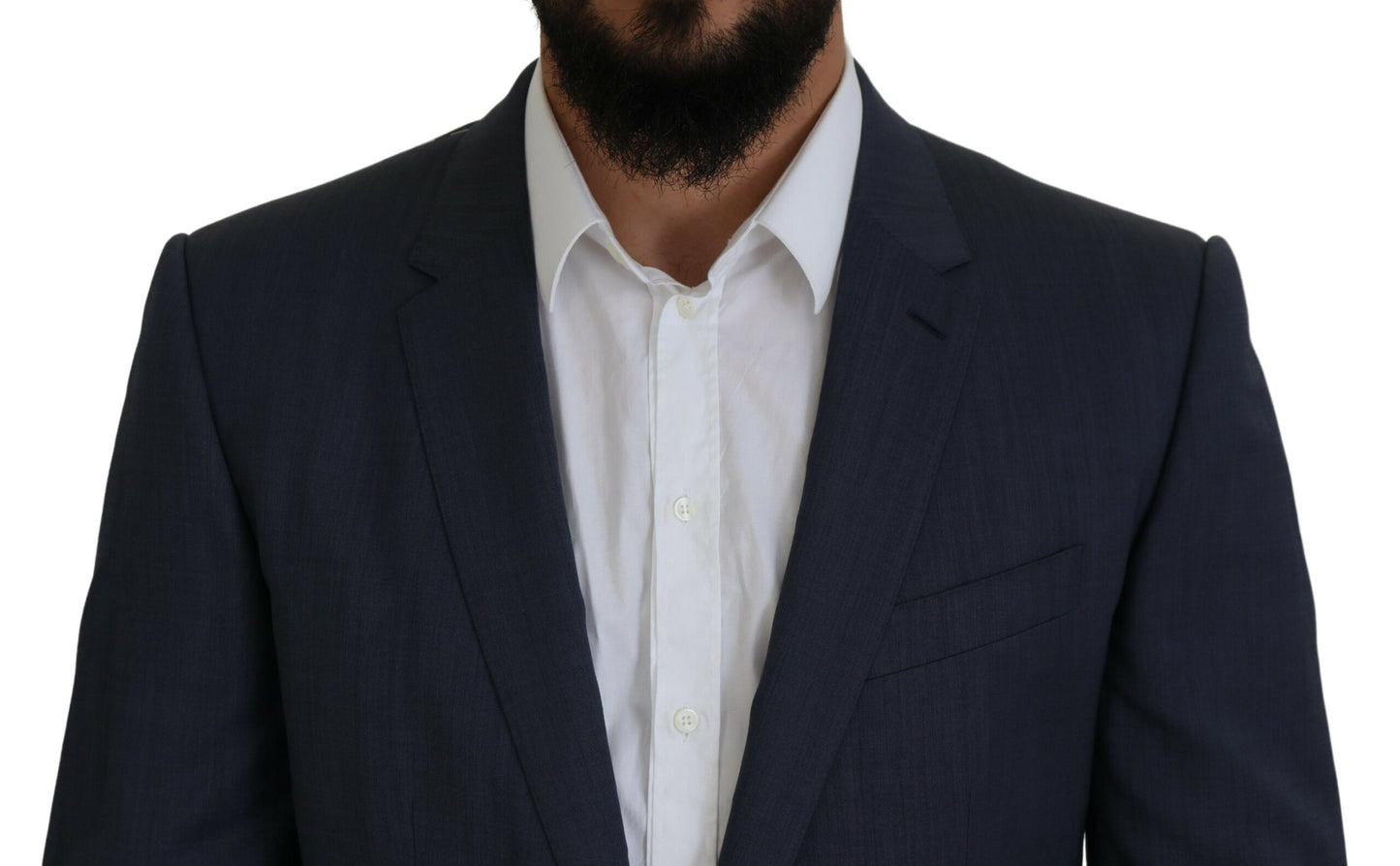 Dolce &amp; Gabbana – Zweiteiliger MARTINI-Anzug in schmaler Passform aus blauer Wolle