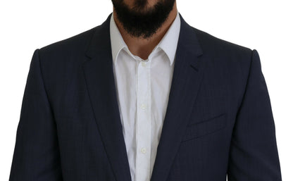 Dolce &amp; Gabbana – Zweiteiliger MARTINI-Anzug in schmaler Passform aus blauer Wolle