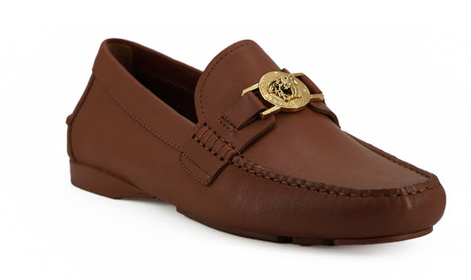 Versace – Elegante Leder-Loafer mit Medusa-Prägung