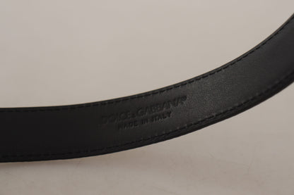 Dolce &amp; Gabbana Brauner Vintage-Gürtel mit Metallschnalle im Leopardenmuster