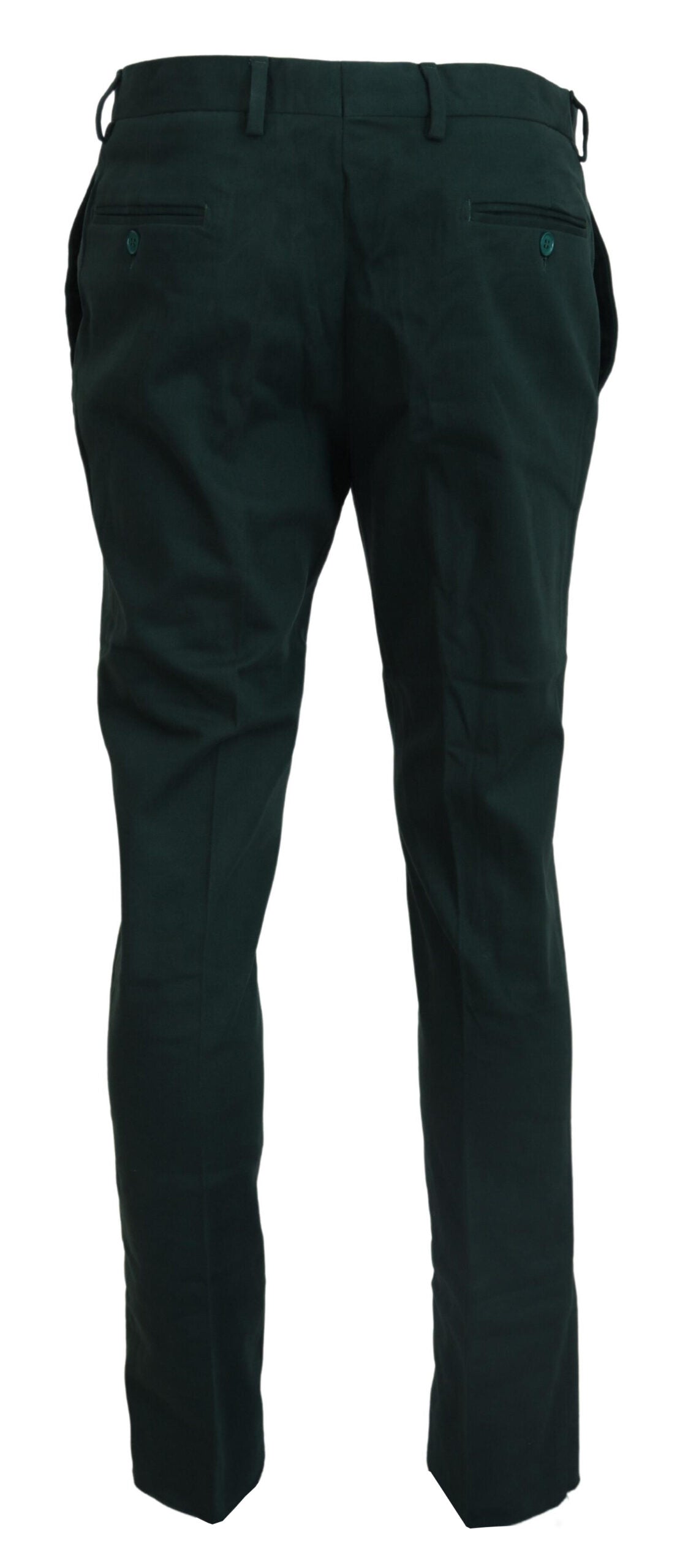 BENCIVENGA Dunkelgrüne Skinny-Hose aus Baumwolle für Herren