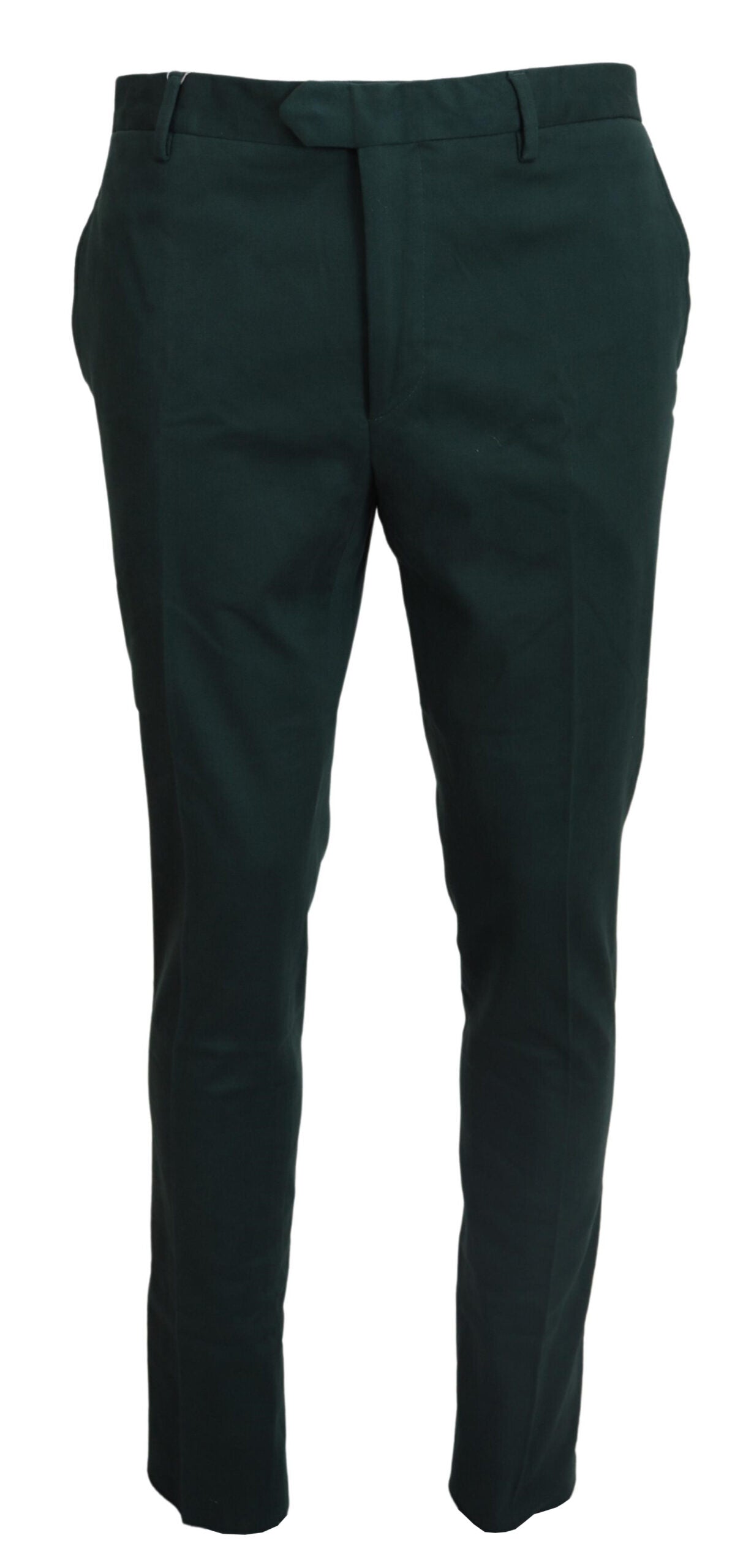 BENCIVENGA Dunkelgrüne Skinny-Hose aus Baumwolle für Herren