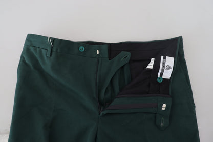 BENCIVENGA Dunkelgrüne Skinny-Hose aus Baumwolle für Herren