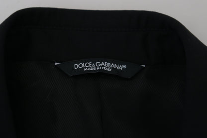 Dolce &amp; Gabbana – Schwarzer, formeller Martini-Blazer in Slim Fit