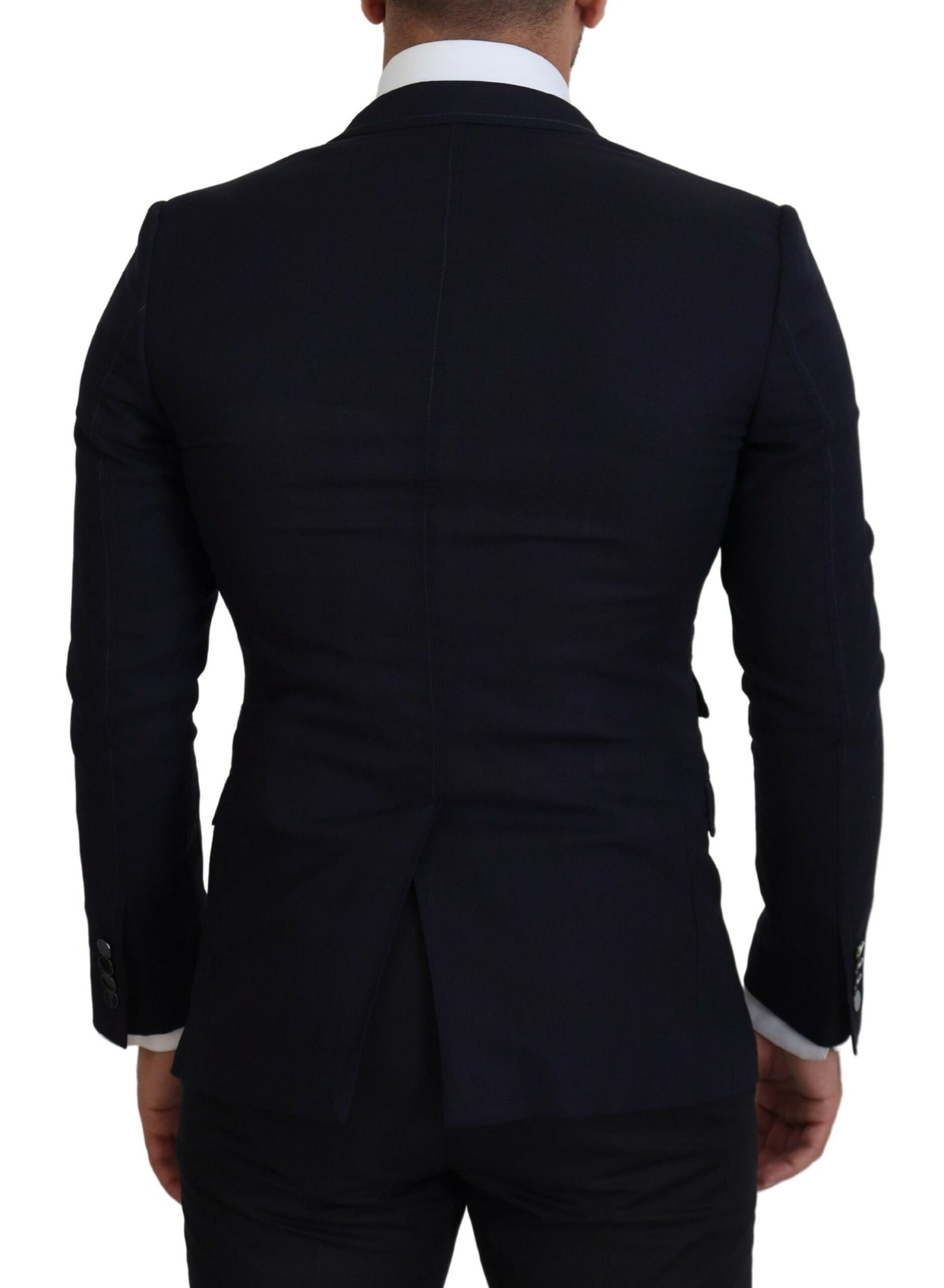 Dolce &amp; Gabbana – Blauer formeller Taormina-Blazer aus Wolle