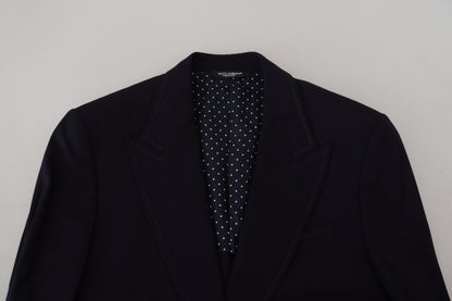 Dolce &amp; Gabbana – Blauer formeller Taormina-Blazer aus Wolle