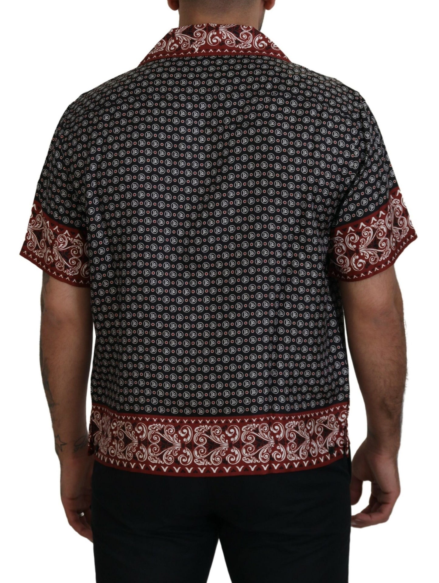 Dolce &amp; Gabbana Mehrfarbig gemustertes Freizeithemd aus Seide