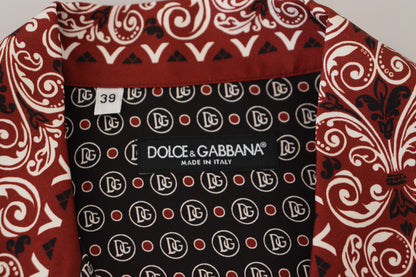 Dolce &amp; Gabbana Mehrfarbig gemustertes Freizeithemd aus Seide