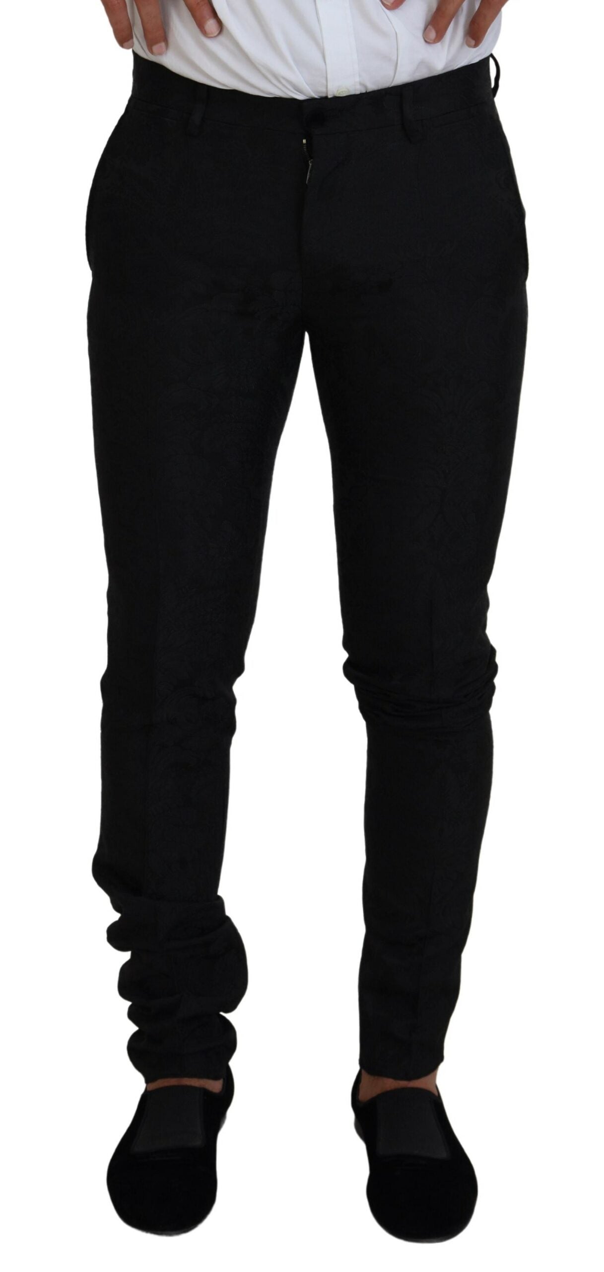 Dolce &amp; Gabbana Schwarzer Polyester Herren 2-teiliger MARTINI-Anzug