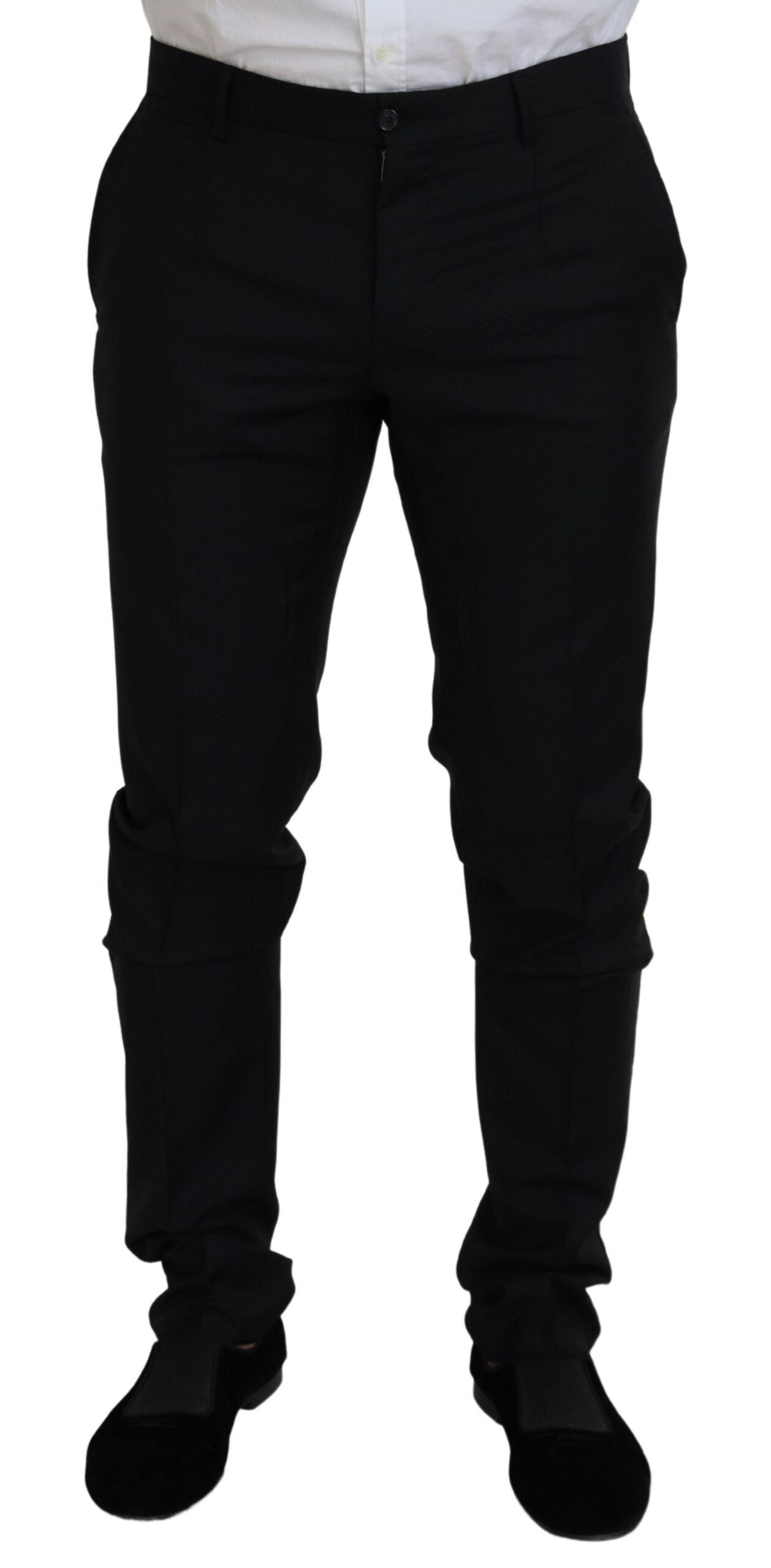 Dolce &amp; Gabbana – Schwarzer, einreihiger, zweiteiliger MARTINI-Anzug