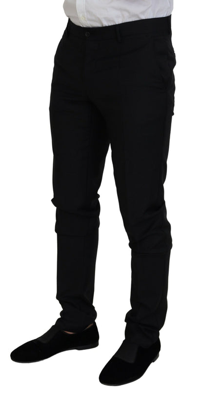 Dolce &amp; Gabbana – Schwarzer, einreihiger, zweiteiliger MARTINI-Anzug