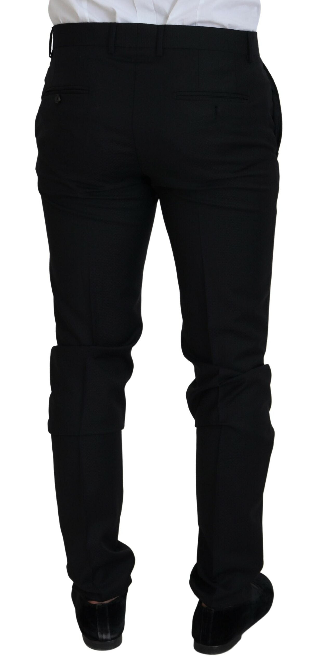 Dolce &amp; Gabbana – Schwarzer, einreihiger, zweiteiliger MARTINI-Anzug