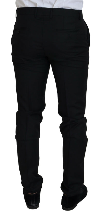 Dolce &amp; Gabbana – Schwarzer, einreihiger, zweiteiliger MARTINI-Anzug