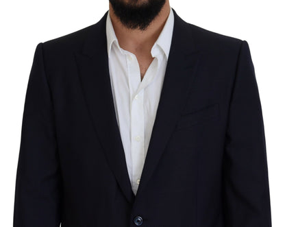 Dolce &amp; Gabbana Blauer einreihiger 2-teiliger MARTINI-Anzug