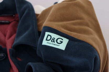 Dolce &amp; Gabbana Mehrfarbiger Pullover aus Baumwolle mit Kragen