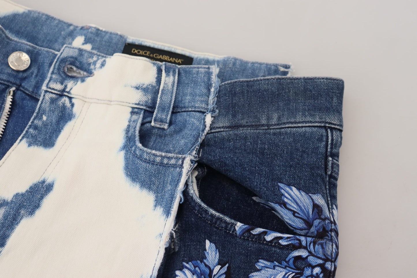 Dolce &amp; Gabbana Blaue Jeans aus Ceasar-Denim-Baumwolle mit lockerer Passform