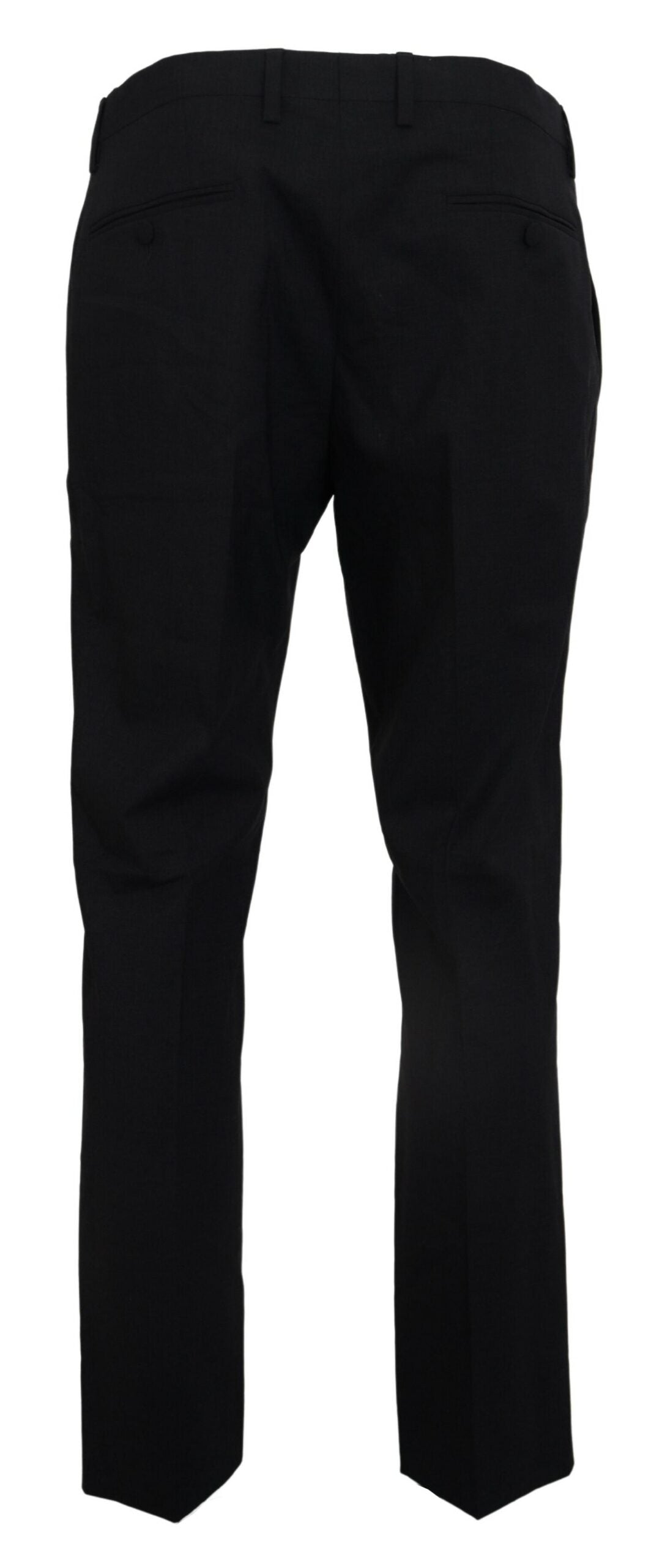 Dolce &amp; Gabbana – Graue, formelle Slim-Fit-Hose aus Stretchwolle