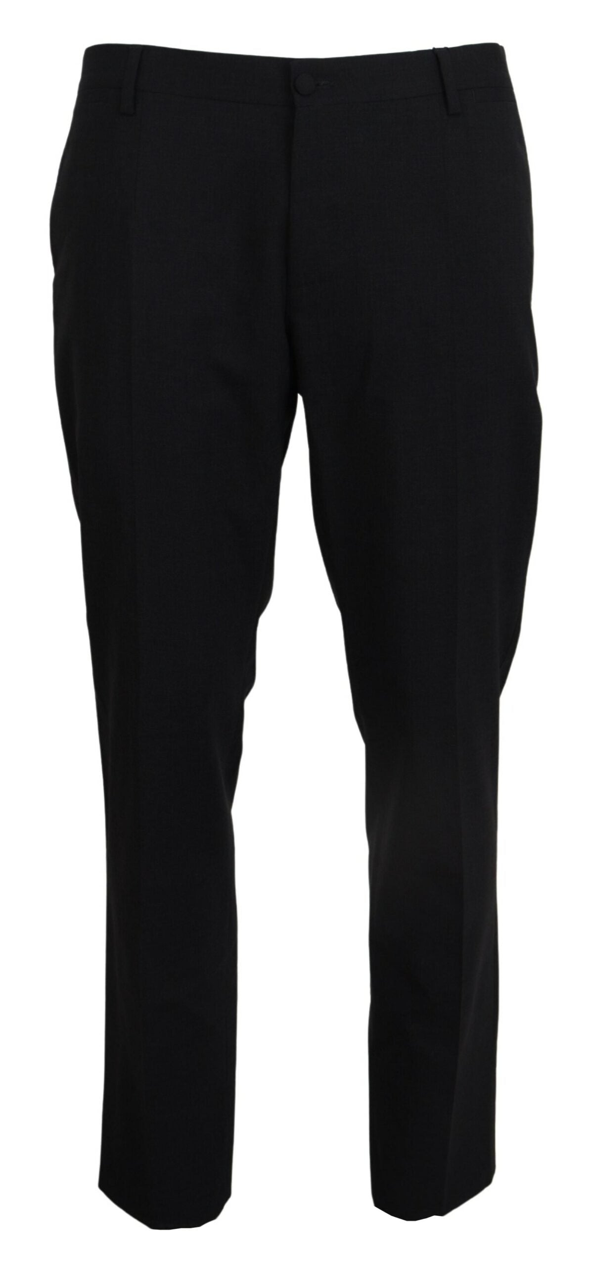 Dolce &amp; Gabbana – Graue, formelle Slim-Fit-Hose aus Stretchwolle