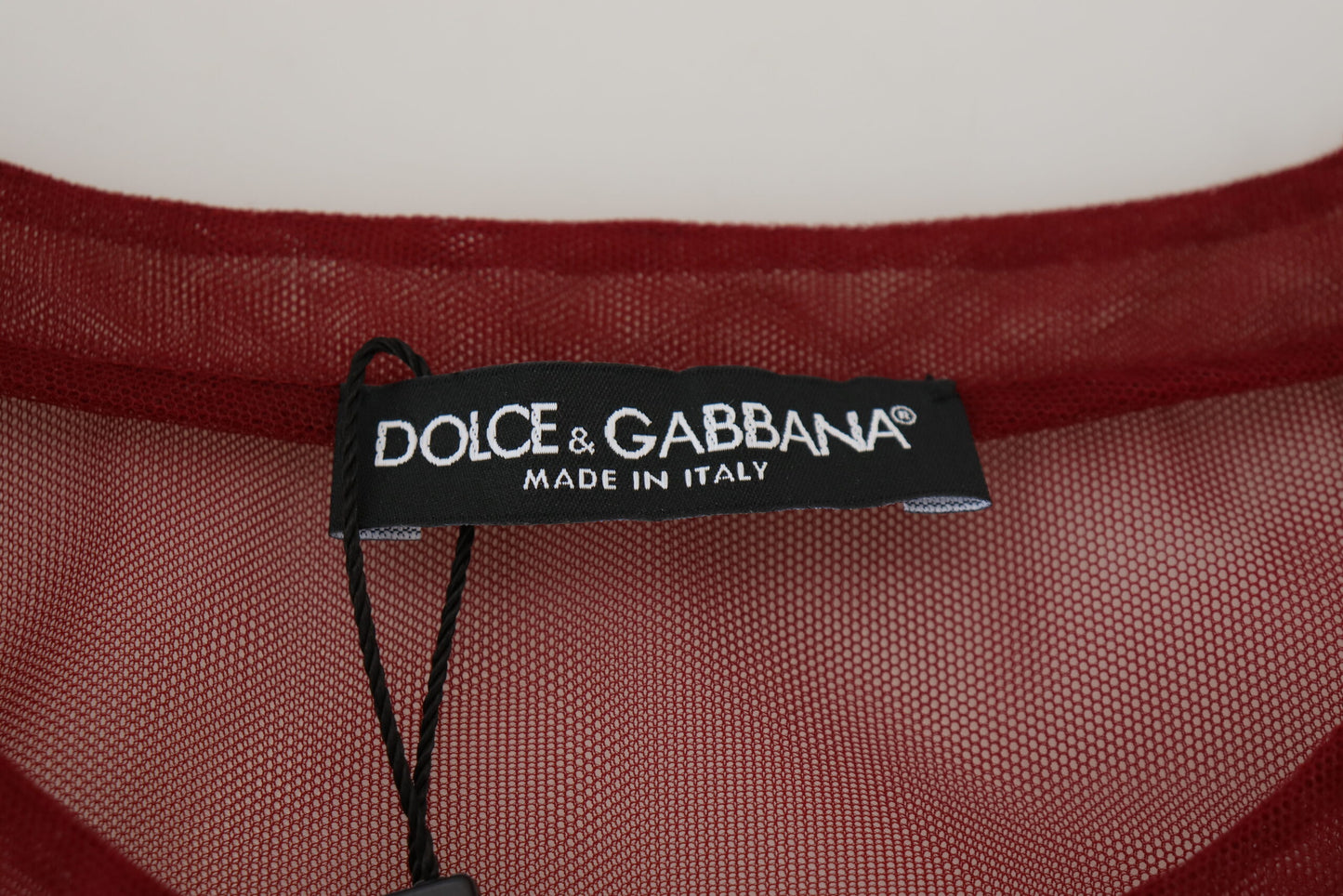Dolce &amp; Gabbana – Kastanienbraunes, zweilagiges Mini-Etuikleid aus Nylon