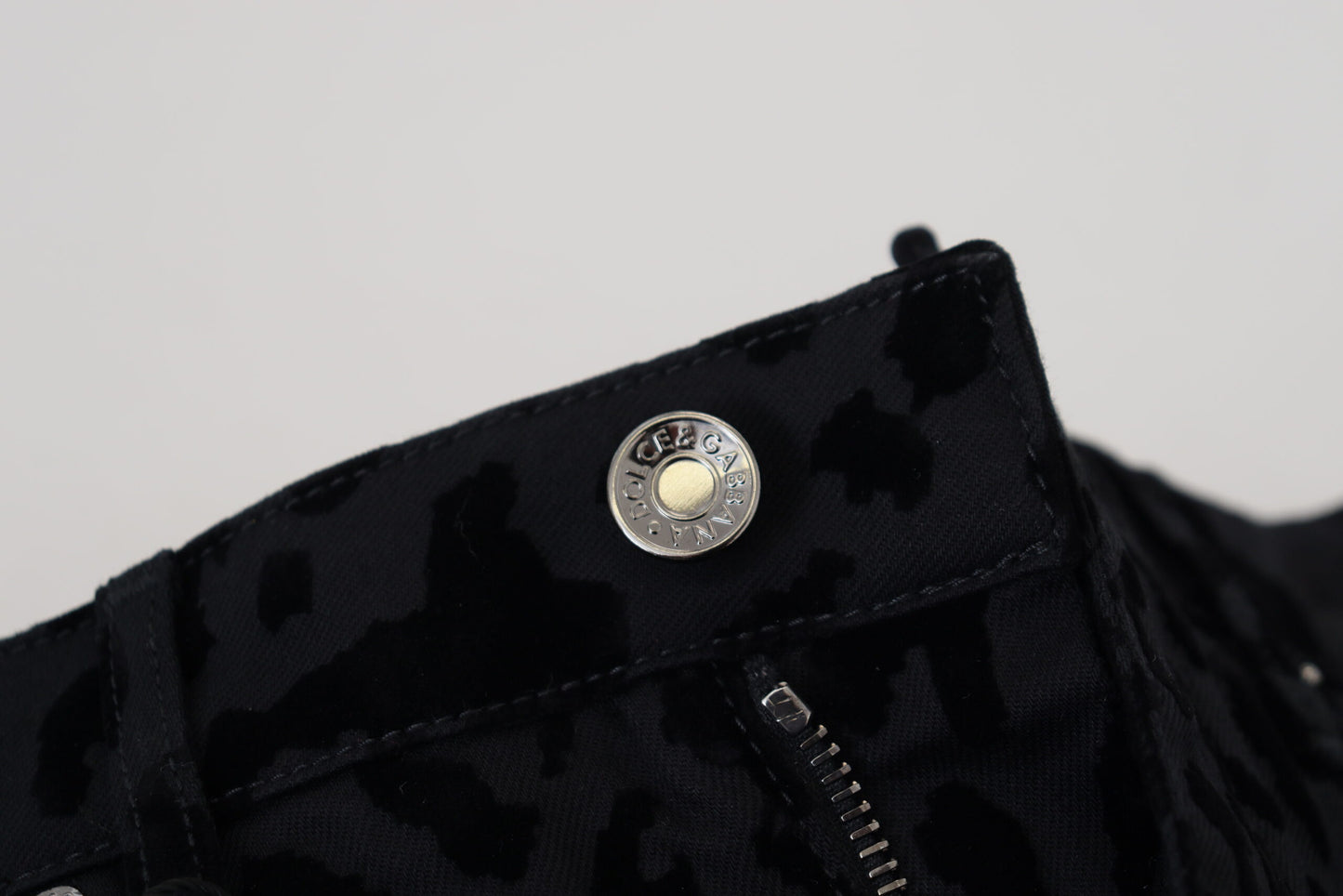 Dolce &amp; Gabbana – Schwarze Hotpants-Shorts aus Baumwoll-Stretch