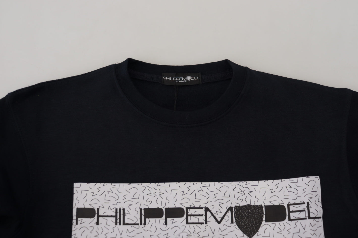 Philippe Model – Schwarzer Pullover mit langen Ärmeln und Print