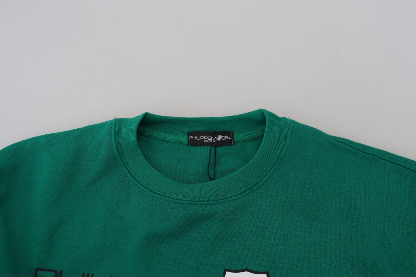 Philippe Model – Grün bedruckter Pullover mit langen Ärmeln