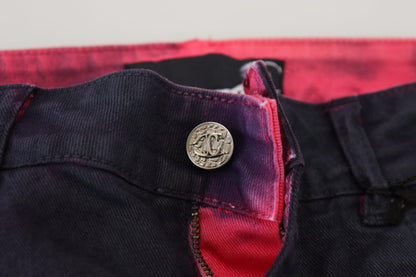 Just Cavalli Schwarze Slim Fit Damen-Jeans mit niedriger Taille