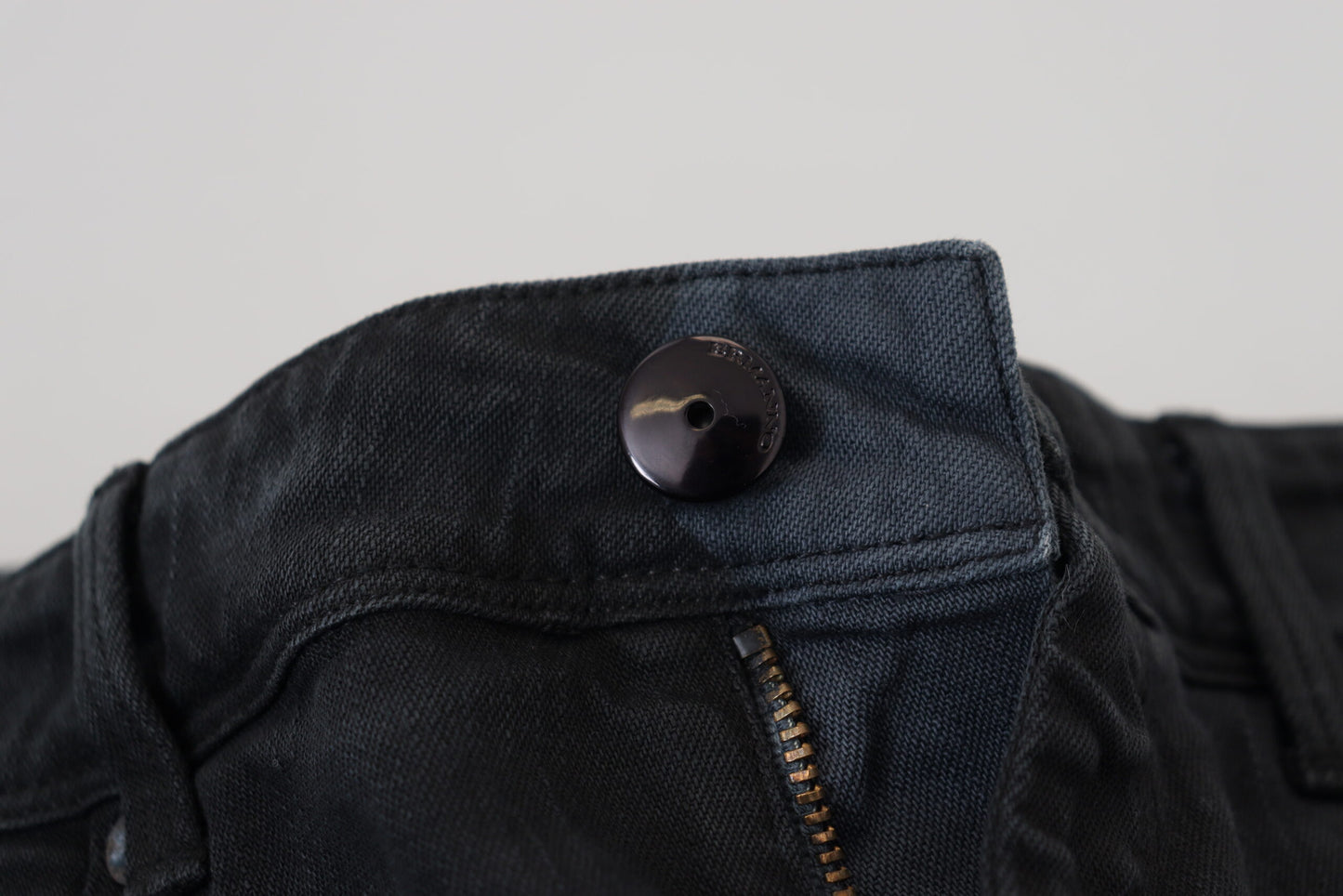 Ermanno Scervino Schwarze Slim Fit Jeans aus Baumwolle für Damen