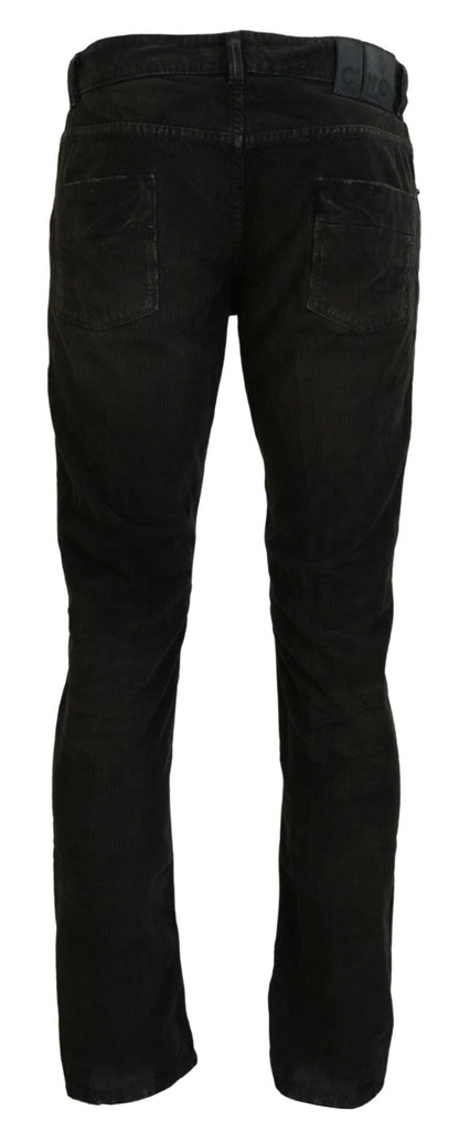 Costume National Graue Baumwollcord-Jeans für Herren