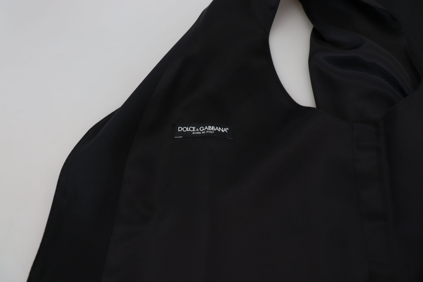 Dolce &amp; Gabbana – Schwarze Weste aus Schurwolle