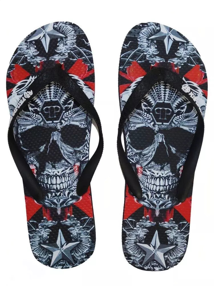 Philipp Plein Mehrfarbige Polyester-Flip-Flops für Damen