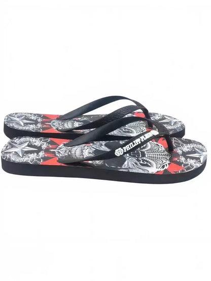 Philipp Plein Mehrfarbige Polyester-Flip-Flops für Damen
