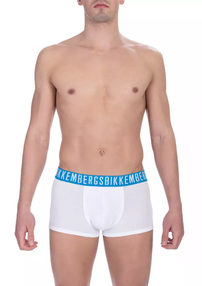 Bikkembergs Herren-Unterhose aus weißer Baumwolle