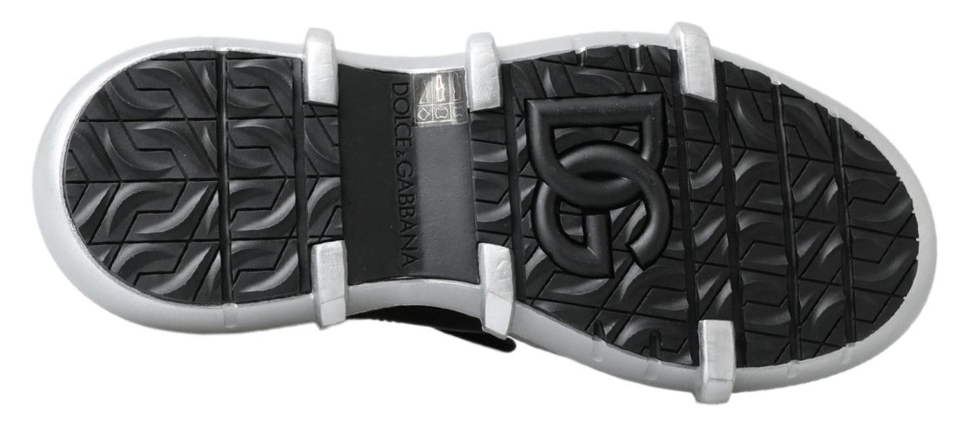 Dolce &amp; Gabbana – Galileo – Hohe Sneakers aus schwarzem Nylon